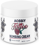 AOBBIY Tattoo Numbing Cream: Numbing Cream for Tattoos Extra Strength - Painless Tattoo Numbing Cream - Tattoo Numbing Cream Maximum Strength - 6 Hours Numbing Cream, 1.7oz / 50ml