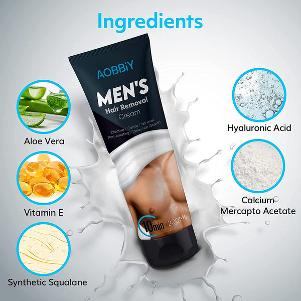 AOBBIY Men s Hair Removal Cream Depilatory Cream For Men Gentle yet